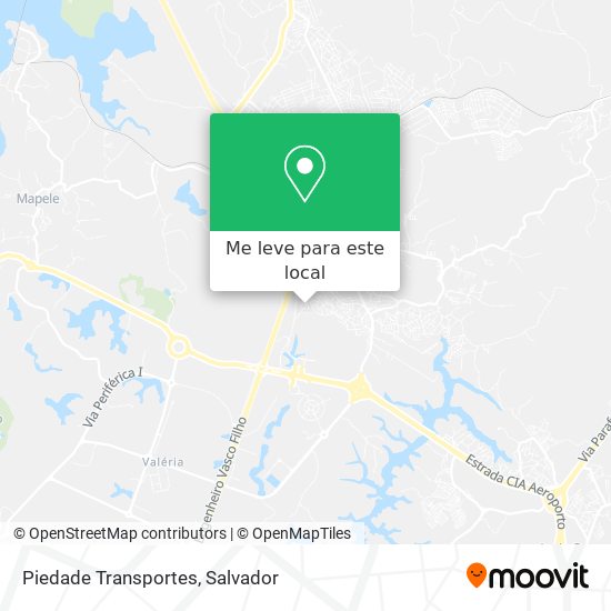 Piedade Transportes mapa