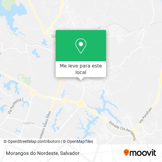 Morangos do Nordeste mapa