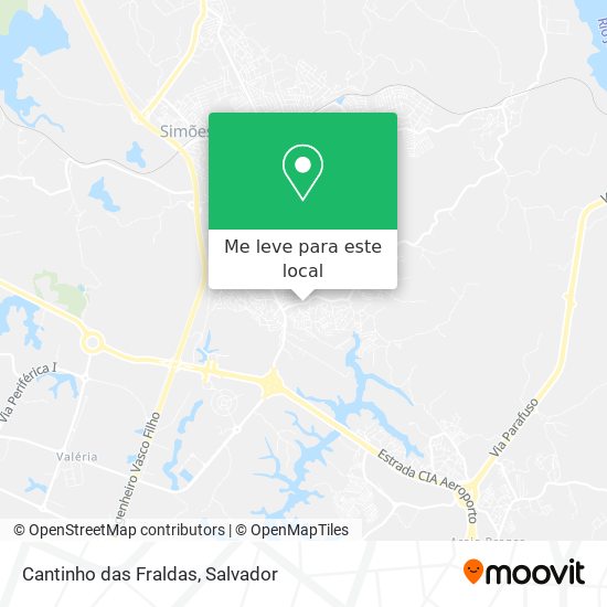 Cantinho das Fraldas mapa