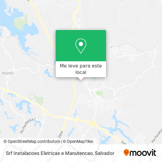 Srf Instalacoes Eletricas e Manutencao mapa