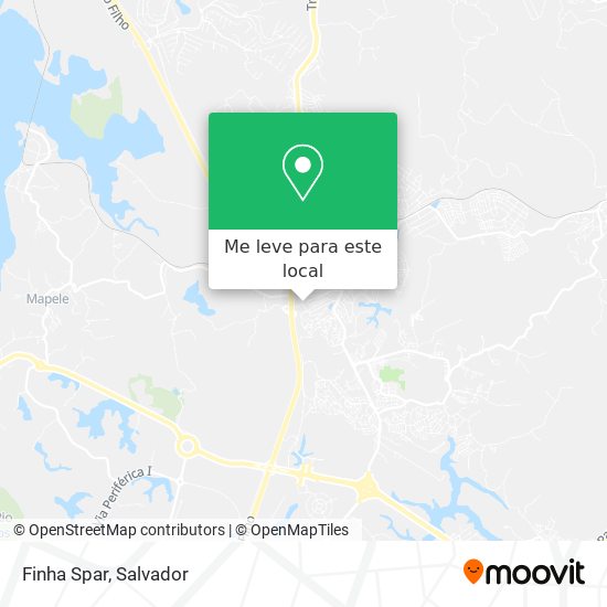 Finha Spar mapa