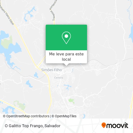 O Galitto Top Frango mapa