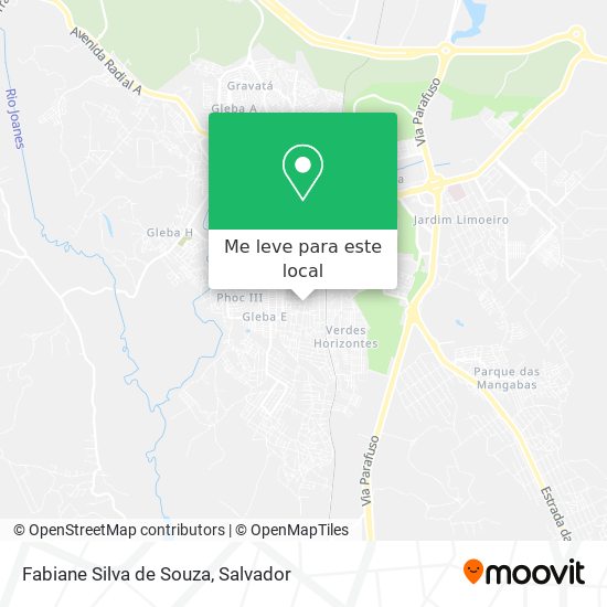 Fabiane Silva de Souza mapa