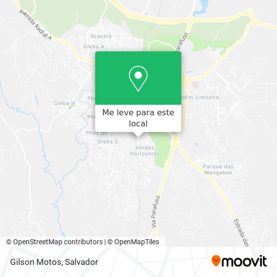 Gilson Motos mapa