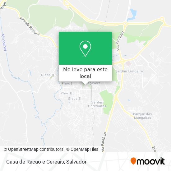 Casa de Racao e Cereais mapa