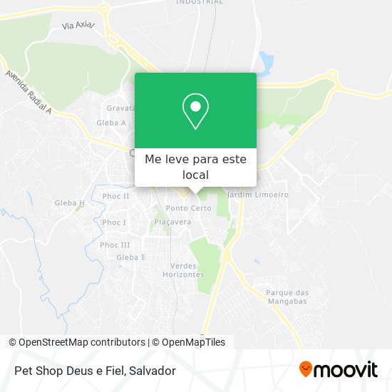 Pet Shop Deus e Fiel mapa