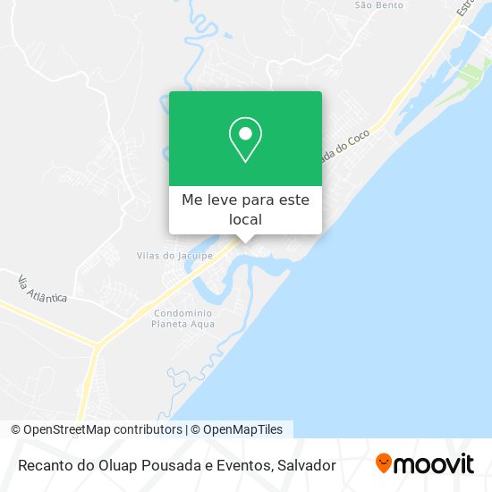 Recanto do Oluap Pousada e Eventos mapa