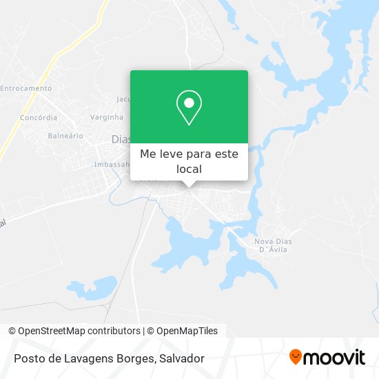 Posto de Lavagens Borges mapa