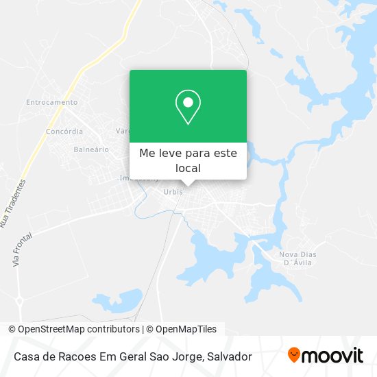 Casa de Racoes Em Geral Sao Jorge mapa