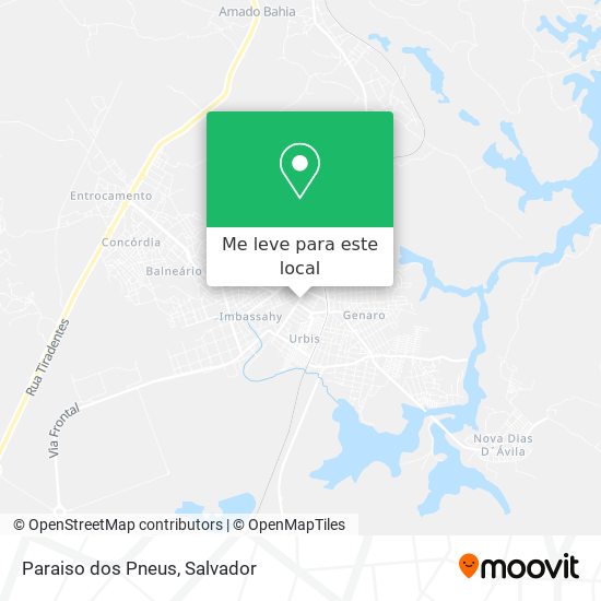 Paraiso dos Pneus mapa