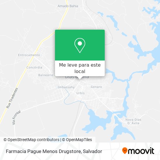 Farmacia Pague Menos Drugstore mapa