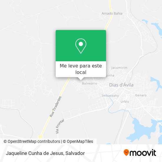 Jaqueline Cunha de Jesus mapa