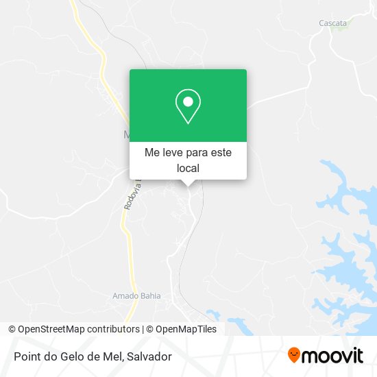 Point do Gelo de Mel mapa