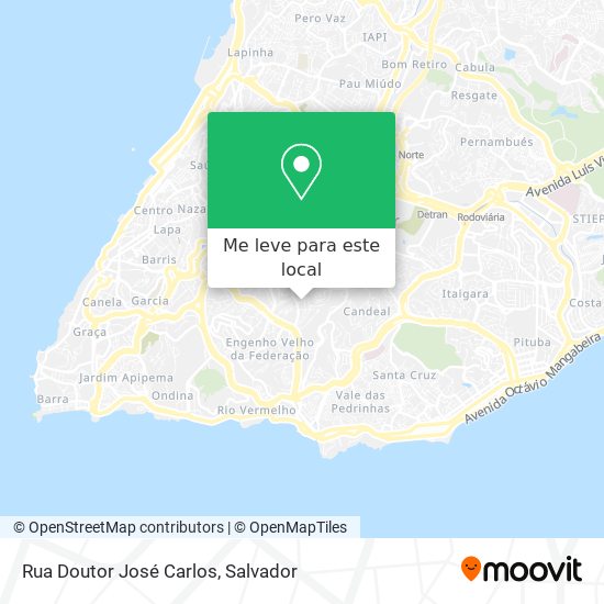 Rua Doutor José Carlos mapa
