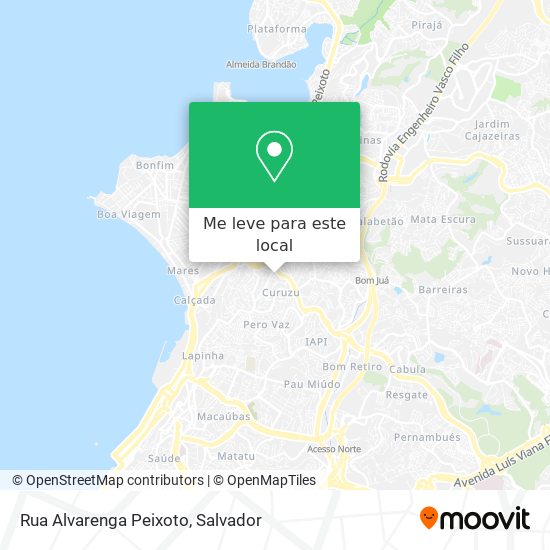 Rua Alvarenga Peixoto mapa