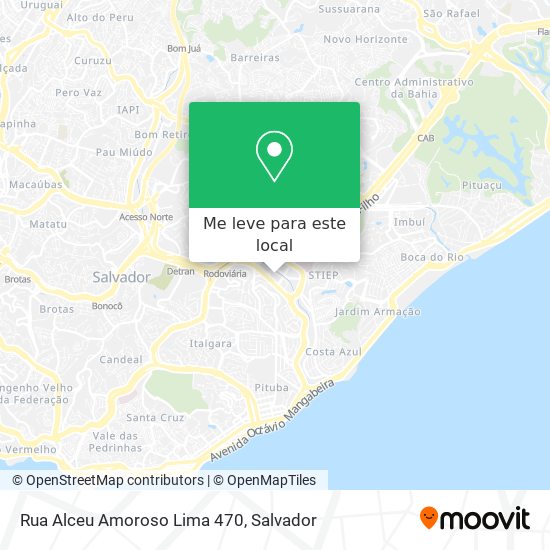 Rua Alceu Amoroso Lima 470 mapa