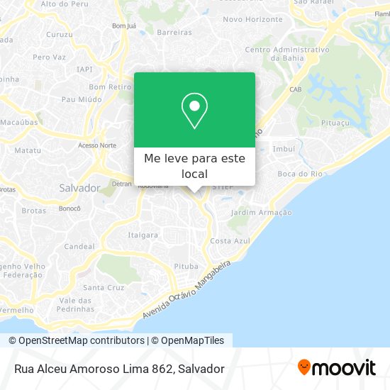 Rua Alceu Amoroso Lima 862 mapa