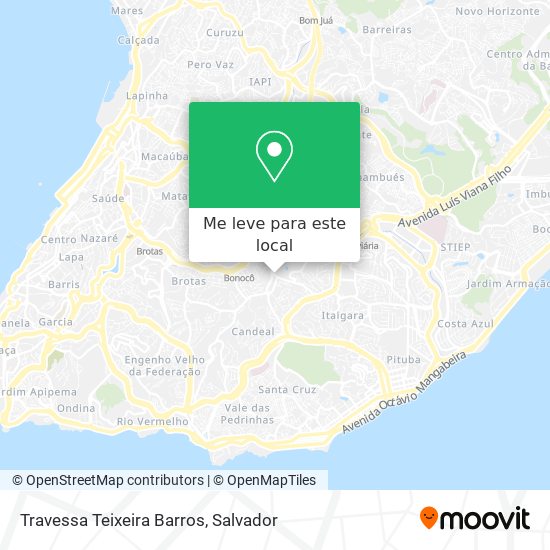 Travessa Teixeira Barros mapa