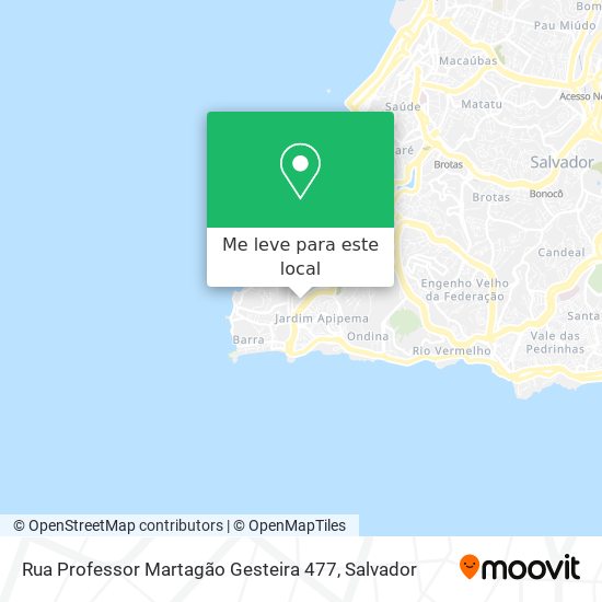 Rua Professor Martagão Gesteira 477 mapa