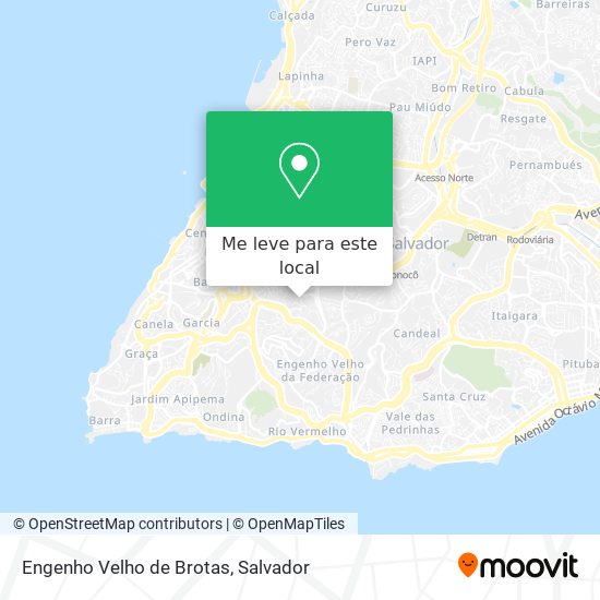 Engenho Velho de Brotas mapa