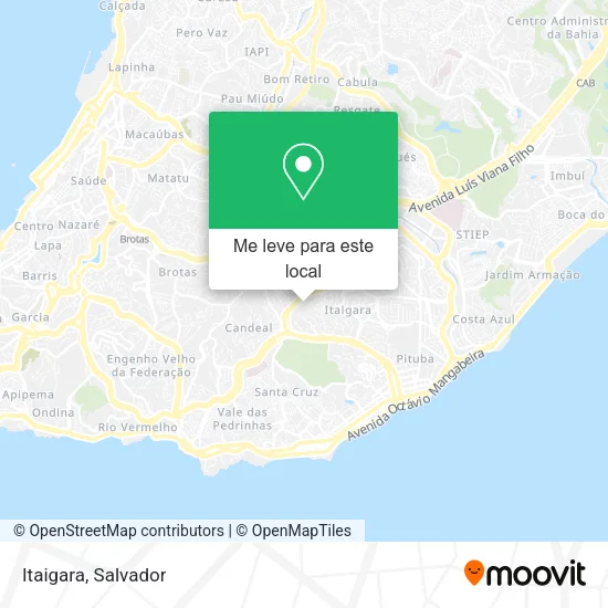 Itaigara mapa