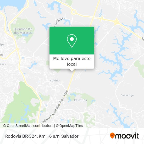 Rodovia BR-324, Km 16 s/n mapa