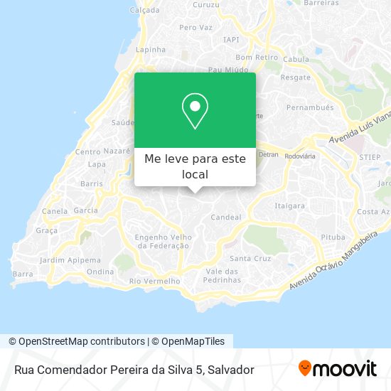 Rua Comendador Pereira da Silva 5 mapa