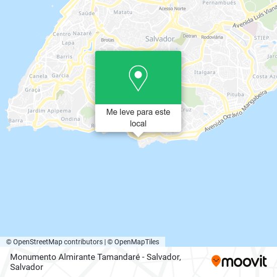 Monumento Almirante Tamandaré - Salvador mapa