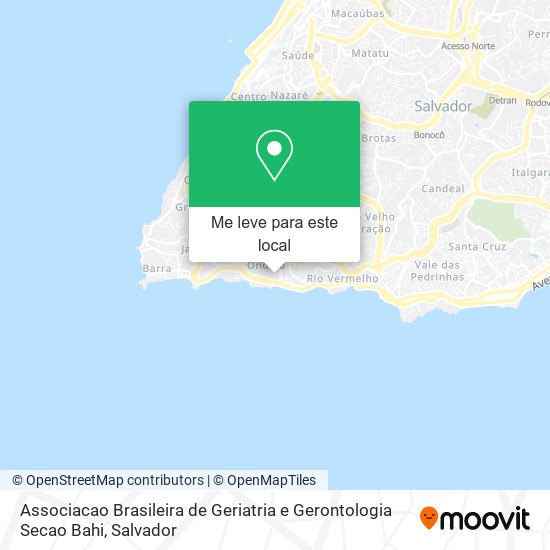 Associacao Brasileira de Geriatria e Gerontologia Secao Bahi mapa