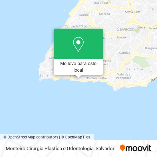 Monteiro Cirurgia Plastica e Odontologia mapa