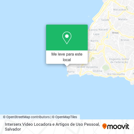 Interserx Video Locadora e Artigos de Uso Pessoal mapa