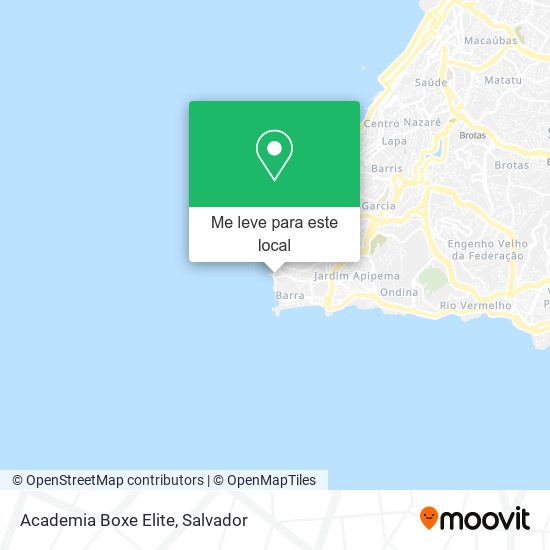 Academia Boxe Elite mapa