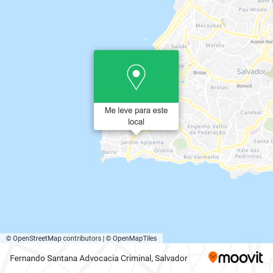 Fernando Santana Advocacia Criminal mapa