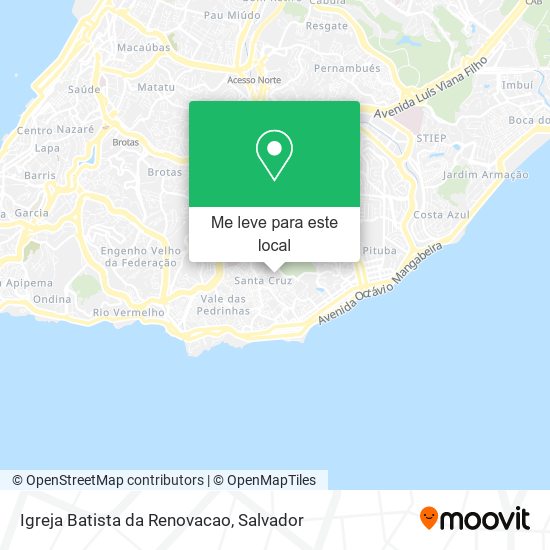 Igreja Batista da Renovacao mapa