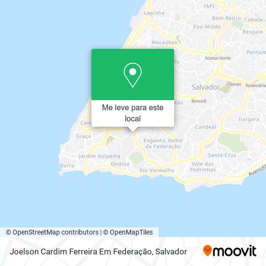 Joelson Cardim Ferreira Em Federação mapa