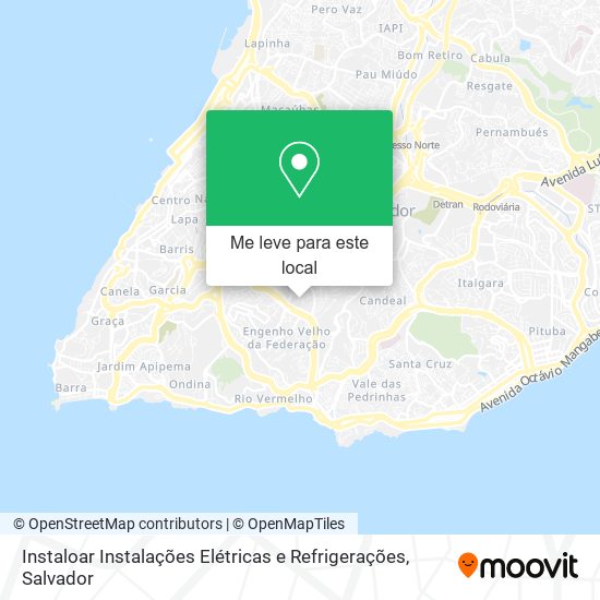 Instaloar Instalações Elétricas e Refrigerações mapa