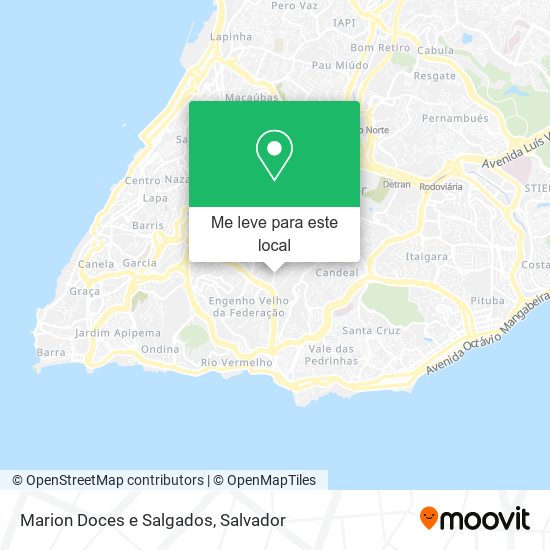 Marion Doces e Salgados mapa