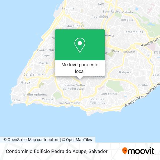 Condominio Edificio Pedra do Acupe mapa