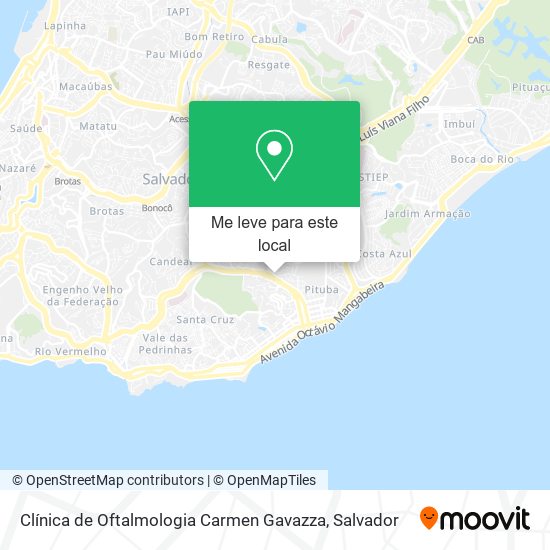Clínica de Oftalmologia Carmen Gavazza mapa