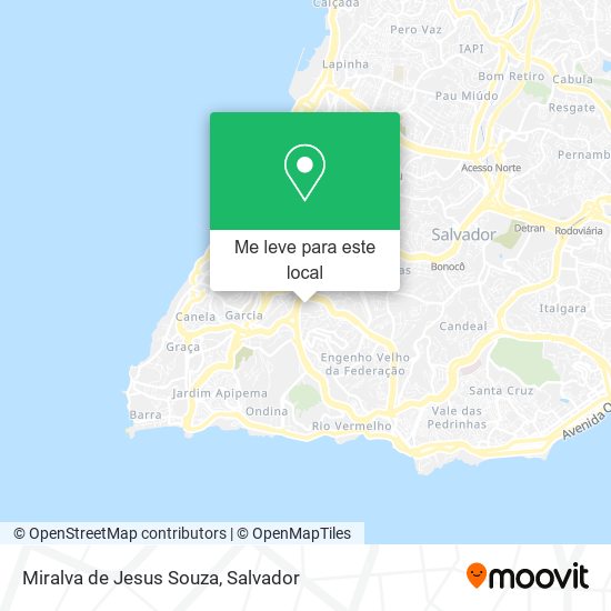 Miralva de Jesus Souza mapa
