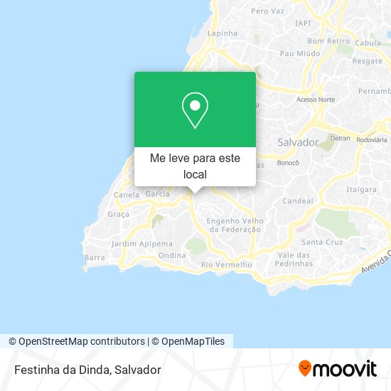 Festinha da Dinda mapa