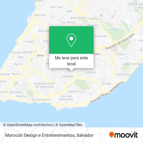 Maroca's Design e Entretenimentos mapa