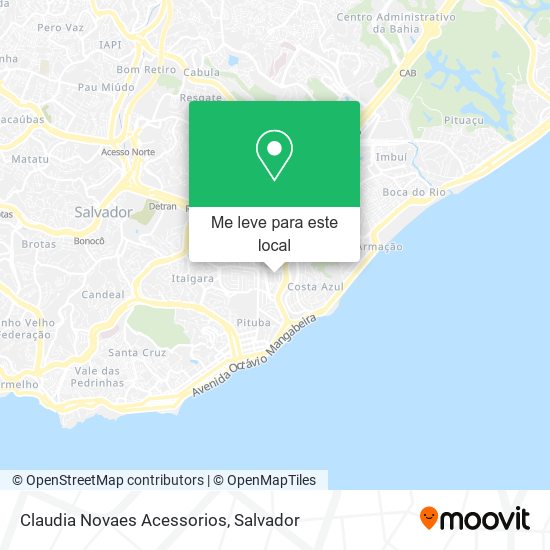 Claudia Novaes Acessorios mapa