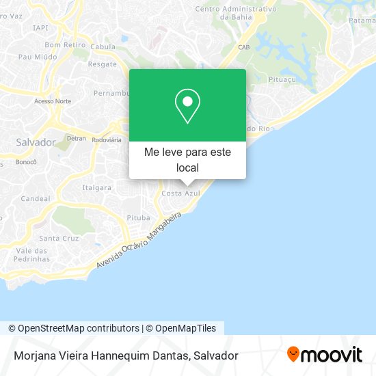 Morjana Vieira Hannequim Dantas mapa