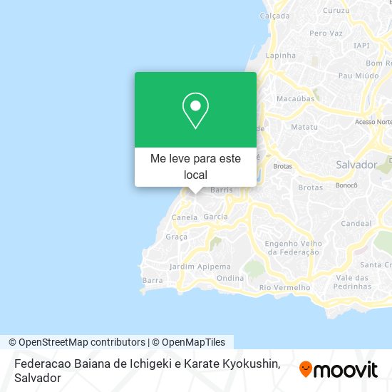 Federacao Baiana de Ichigeki e Karate Kyokushin mapa