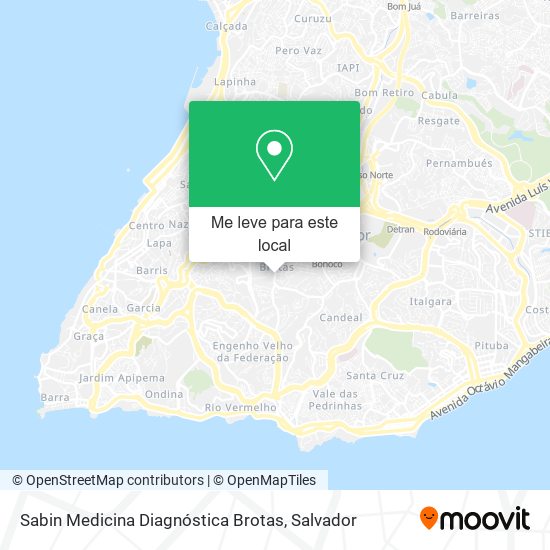 Sabin Medicina Diagnóstica Brotas mapa