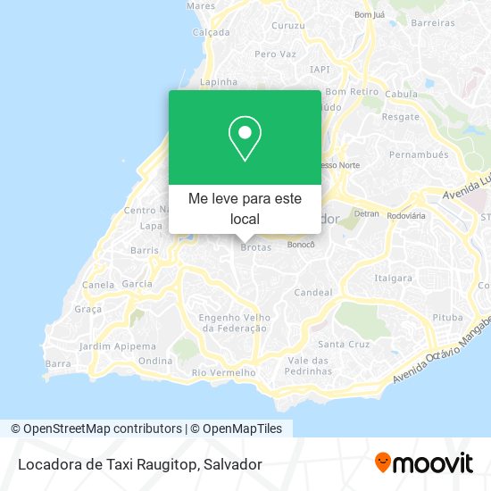 Locadora de Taxi Raugitop mapa