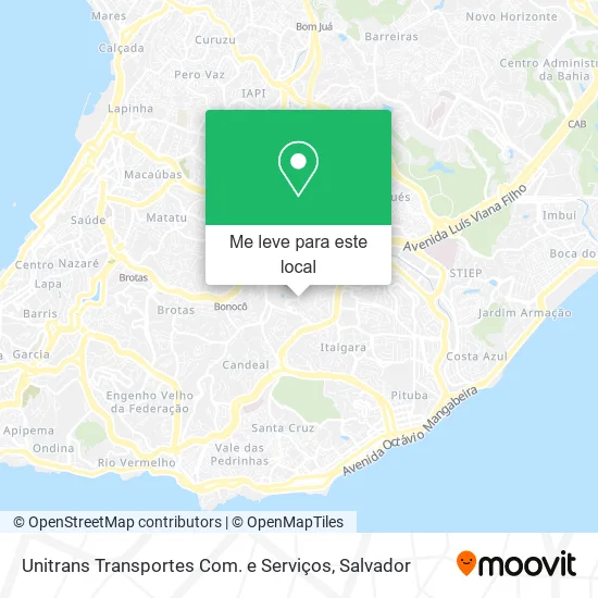 Unitrans Transportes Com. e Serviços mapa