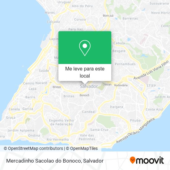 Mercadinho Sacolao do Bonoco mapa