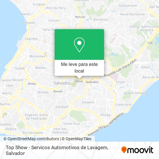 Top Show - Servicos Automotivos de Lavagem mapa